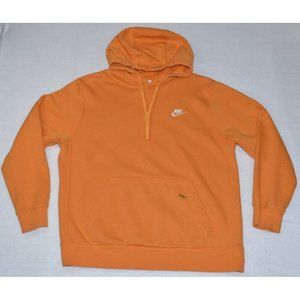Nike Sportswear Club Fleece Men’s Sweatshirt Size L Orange Hoodie -Flaws-